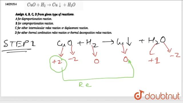 CuO+H_(2) to Cu darr+H_(2)O | 12 | TYPES OF REACTIONS | CHEMISTRY | VK JAISWAL | Doubtnut смотреть онлайн