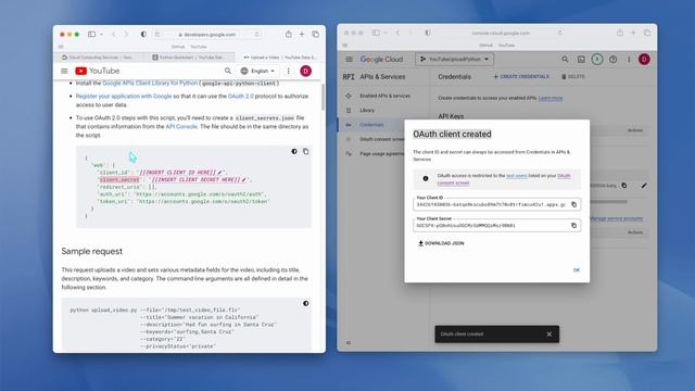 Python3 Tutorial - Upload Videos using the YouTube Data API смотреть онлайн