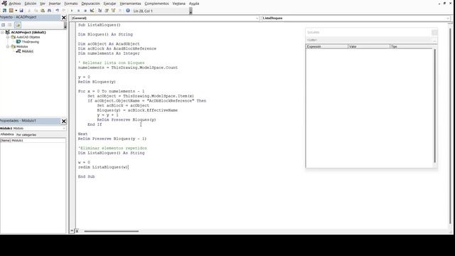 19 VBA AutoCAD - Crear lista con bloques смотреть онлайн