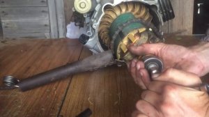 Как снять ротор с бензогенератора?!!!