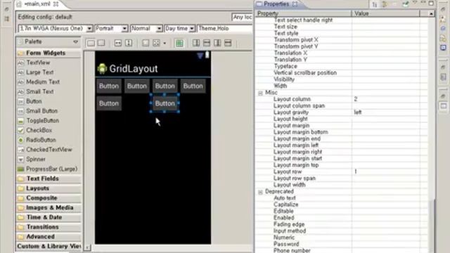 Android(안드로이드) Tutorials- 제32강 GridLayout смотреть онлайн
