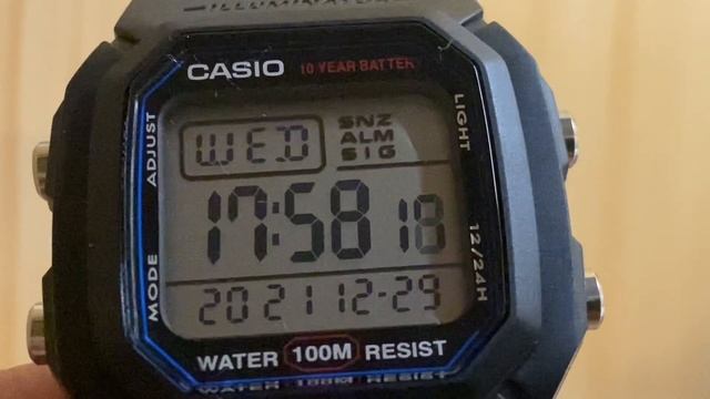 Честные часы Casio W-800H смотреть онлайн