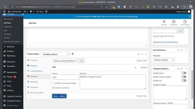 How to add product options, sizes, colors | variations in products | Wordpress | Woocommerce смотреть онлайн