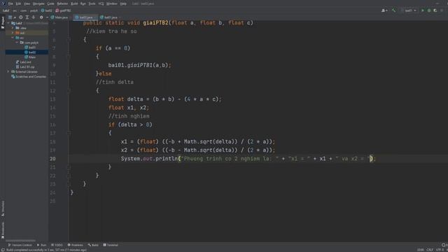 [MOB1014 - Java 1] Lab 2 Bài 2: Giải phương trình bậc hai (Source Code Download) ✔ смотреть онлайн