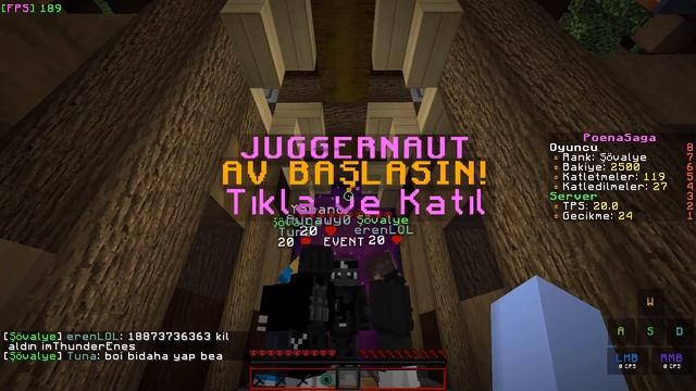 Türkiye'nin En Kaliteli pvp Sunucusu Minecraft 1.16.5 PVP Server (Poenasaga) смотреть онлайн