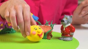Колобок Сказки для детей Как слепить из воздушного пластилина