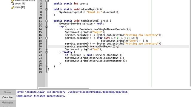Intorduction to ExecutorService and Synchronization смотреть онлайн