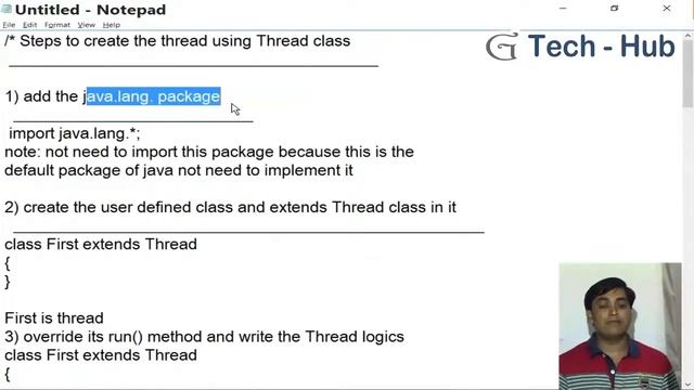 creating thread using Thread class смотреть онлайн