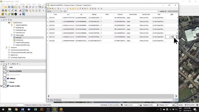 QGIS - Adding data to points in the attributes table смотреть онлайн