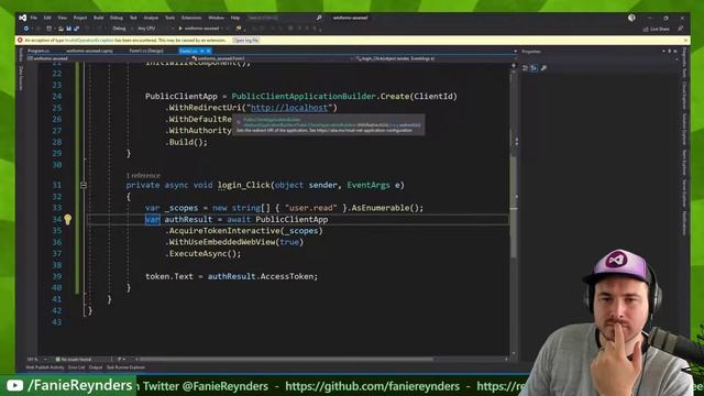 Implementing Azure AD integration to WinForms смотреть онлайн
