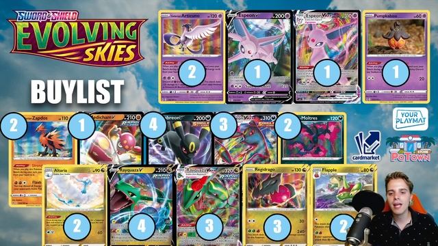 Pokemon TCG Evolving Skies BUYLIST Best Cards (Set Review)