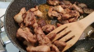 Как вкусно пожарить картошку с мясом