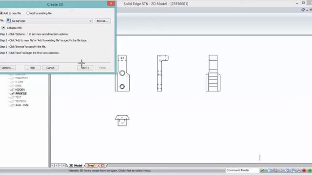 Solid Edge: Getting dxg/dwg 2D data into a Part смотреть онлайн