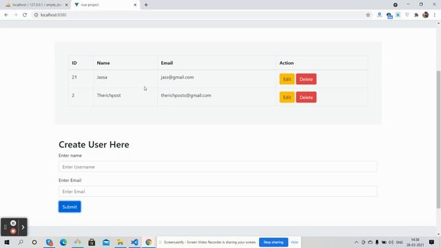 Vue Crud Tutorial | Vuejs | Vue 3 | Laravel 8 смотреть онлайн