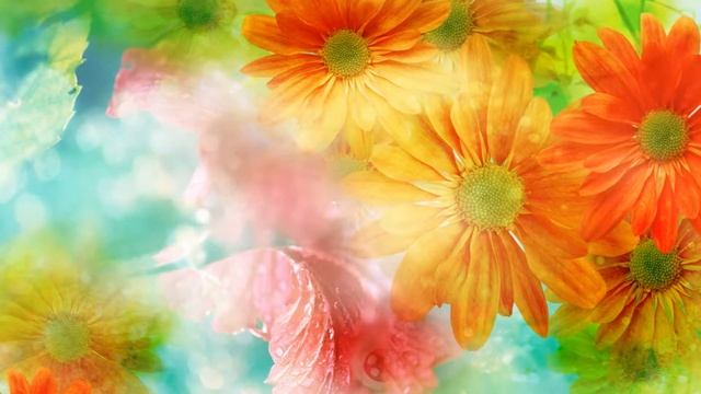 Футажи - Цветы ( 6 шт. ) [MP4] скачать бесплатно смотреть онлайн