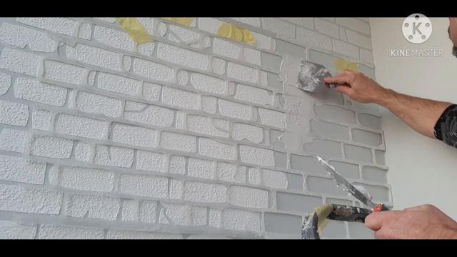 КИРПИЧИ под ТРАФАРЕТ акцентная стена на балконе смотреть онлайн