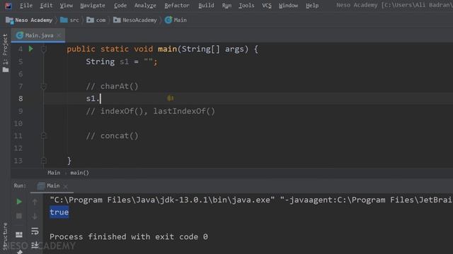 Calling String Methods in Java смотреть онлайн