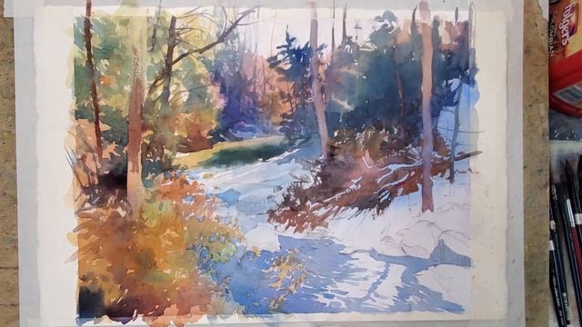 Painting A Complex Watercolor Landscape - Demo By Christopher Leeper