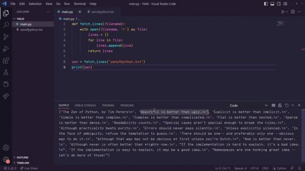 Python Yield Keyword??