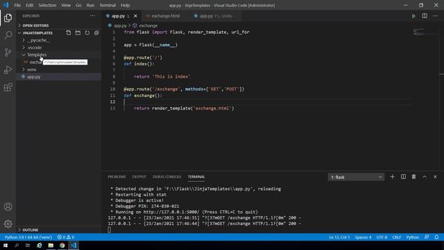 Kurs Python i Flask - tworzenie aplikacji webowych - szablony Jinja смотреть онлайн