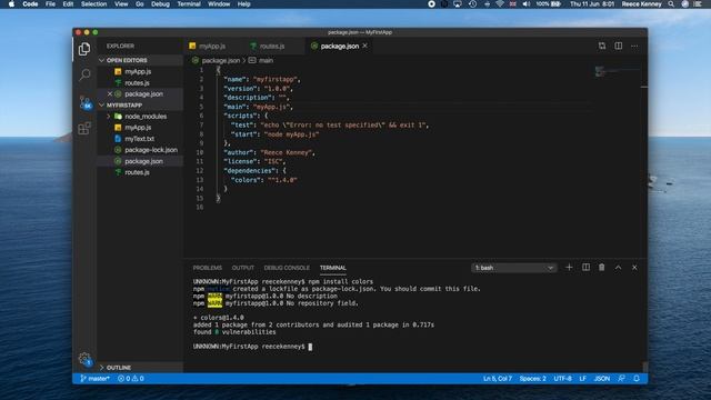 Node.js Quick Start Tutorial for Beginners: Part 8 | Installing npm Packages смотреть онлайн