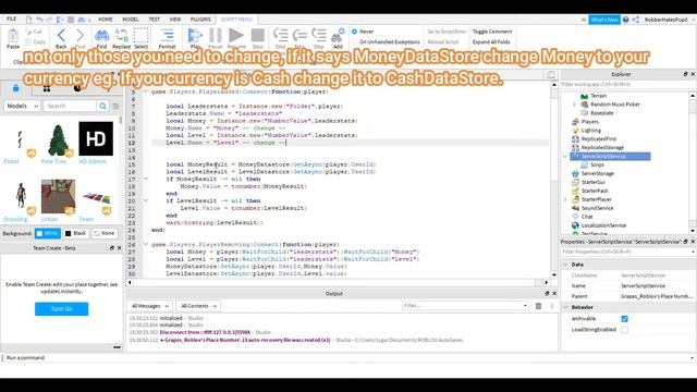How to Make a leaderstats with AutoSave ROBLOX Studio смотреть онлайн