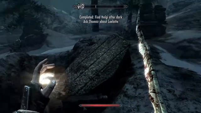 Skyrim - Finding Helgi after dark in Morthal смотреть онлайн