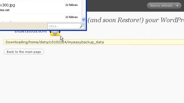 Myeasybackup: Plugin di Wordpress per Backup смотреть онлайн