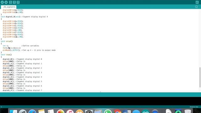 DISPALAYING 0 -9 ON 7SEGMNT IN ARDUINO смотреть онлайн