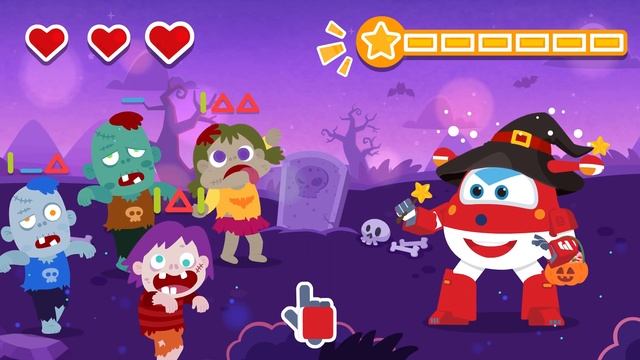 [SuperWings Game] Halloween Zombie Game | Magic Game | Halloween | Super Wings Gameplay