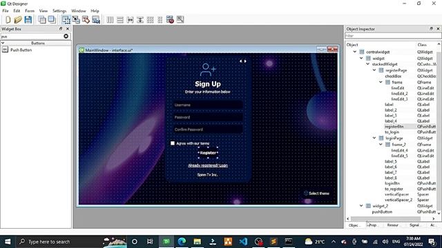 [#4] - 22 Modern UI - Python Graphical User Interface | Login/Register Form | PySide, PyQt, Qt смотреть онлайн