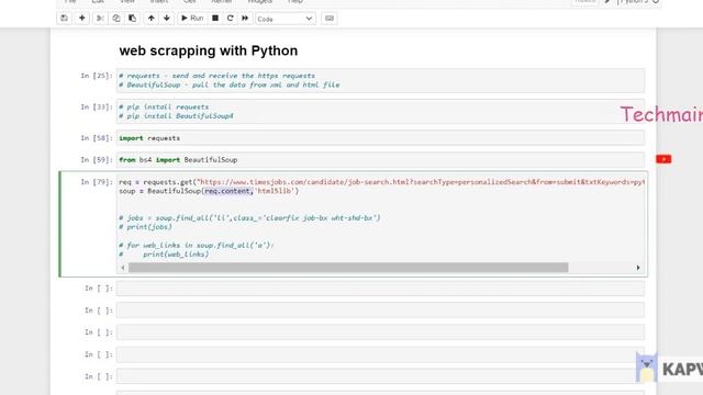 Web Scrapping using Python Codes | Python course for beginners | Techmaima - in Tamil смотреть онлайн