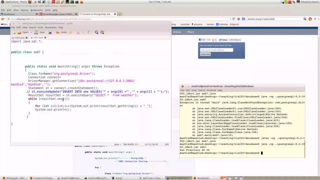 Connecting to a Postgres Database in Java смотреть онлайн