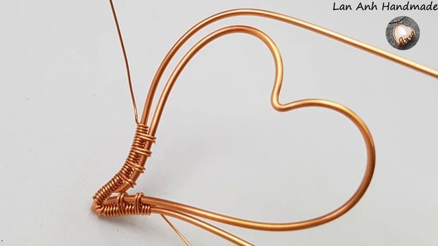 Heart cross pendant - How to make Christian necklaces from copper wire 448 смотреть онлайн