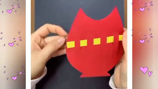 Поделки из бумаги. СОВУШКА. Аппликация смотреть онлайн