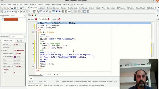 Lazmovie 08 - Trabajando Json desde Lazarus FPC смотреть онлайн