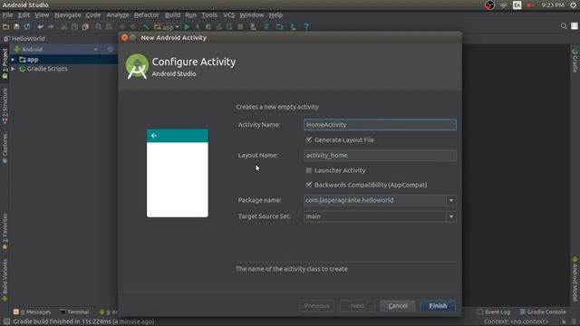 Android Tutorial (Beginner's Journey): #4 Hello World Application смотреть онлайн