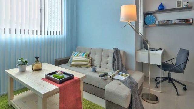 Дизайн однокомнатной квартиры 32 кв.м. Обзор маленькой квартиры студии смотреть онлайн