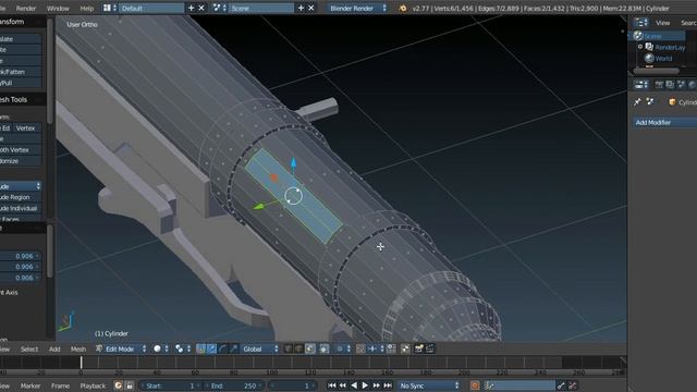 How to model a MP-40 in Blender 2.77a ; final part смотреть онлайн