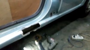 логан ремонт порога