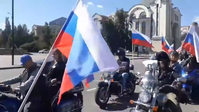 Ночные Волки Липецк и Русские Мотоциклисты Липецк 22.08.2020, День Российского флага! смотреть онлайн