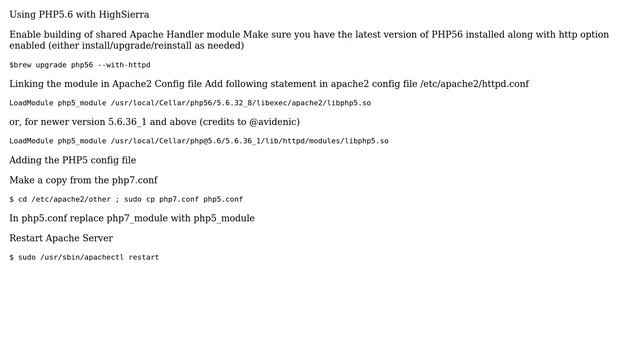Reconfiguring PHP 5.6 to run on MacOS 10.13 High Sierra (3 Solutions!!) смотреть онлайн