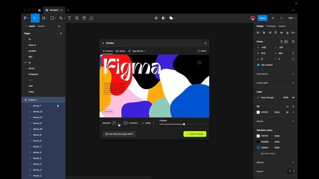 How to use the plugin for Figma Parallax смотреть онлайн