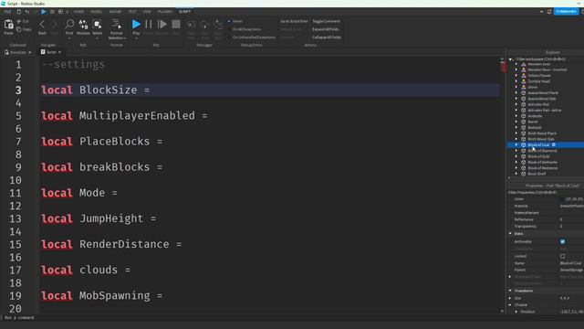 How to make Minecraft in Roblox Studio! смотреть онлайн