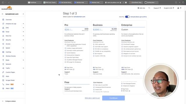Cara membuat Domain dan Cara Menghubungkan ke Server | Pointing Domain using Cloudflare смотреть онлайн