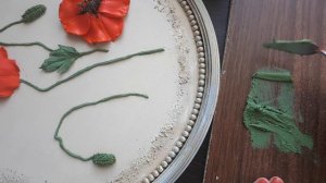 Скульптурная живопись "Мак"