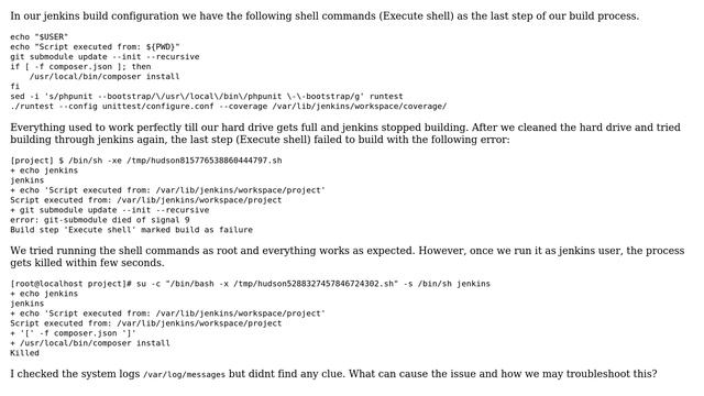 DevOps & SysAdmins: script run through jenkins user gets killed смотреть онлайн