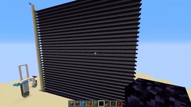 I built a 100x100 Piston Door in Minecraft... смотреть онлайн