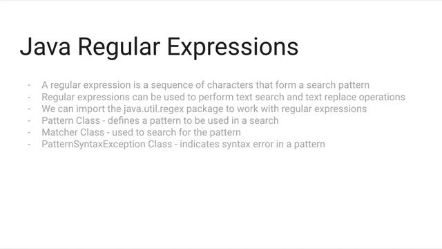 Java Regular Expressions - Java Tutorial смотреть онлайн