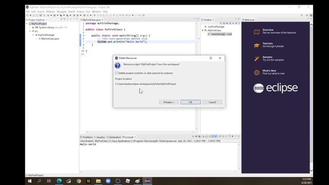 How To Delete Java Projects From Eclipse смотреть онлайн